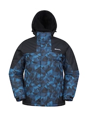 Mountain Warehouse Blue Mens Water Resistant Printed Ski Jacket And Trousers Set - Image 2 of 6