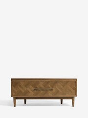 Natural Clayton Oak Marquetry Up to 46 inch Corner TV Unit - Image 5 of 8