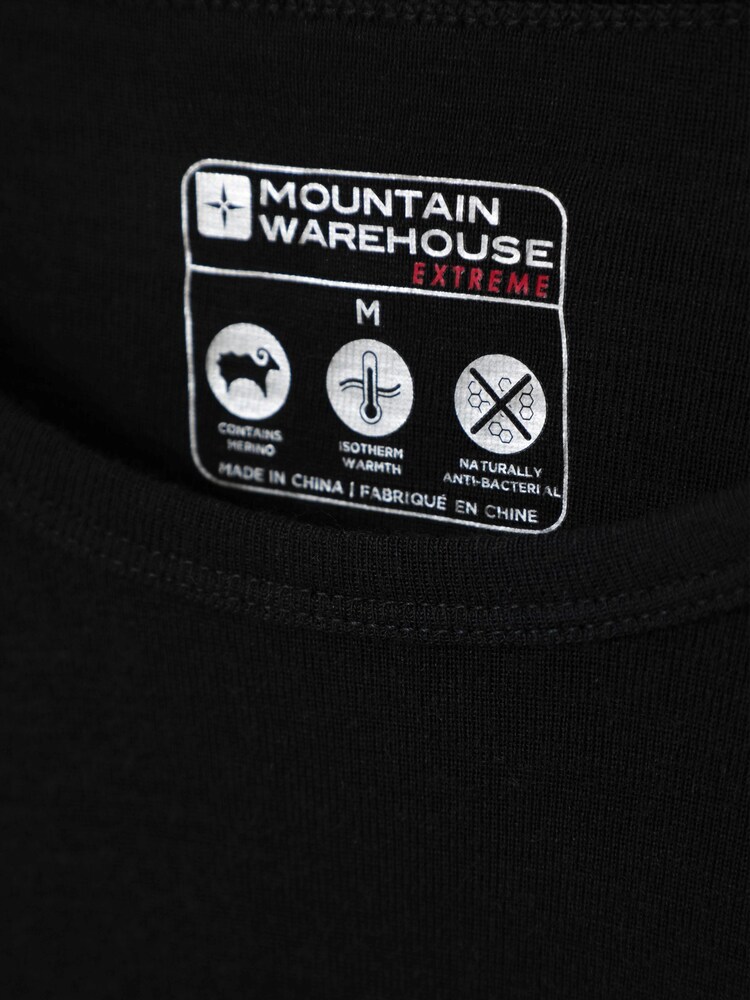 Mountain Warehouse Black Mens Merino Thermal Neck And Joggers Set - Image 6 of 6