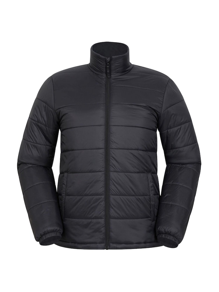 Mountain Warehouse Black Mens Essentials Water Resistant Padded Jacket - Image 1 of 5