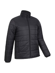 Mountain Warehouse Black Mens Essentials Water Resistant Padded Jacket - Image 3 of 5