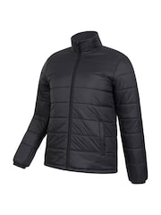 Mountain Warehouse Black Mens Essentials Water Resistant Padded Jacket - Image 4 of 5