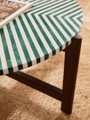 Green Tiled Effect Coffee Table - Image 2 of 5