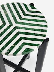 Green Tiled Effect Side Table - Image 2 of 6