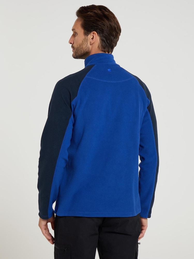 Mountain Warehouse Navy Blue Mens Ashbourne II Half Zip Fleece - Image 4 of 9