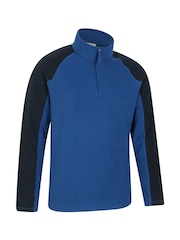 Темно-синий - Мужской флисовый топ с короткой молнией Mountain Warehouse Ashbourne Ii - Image 6 of 9