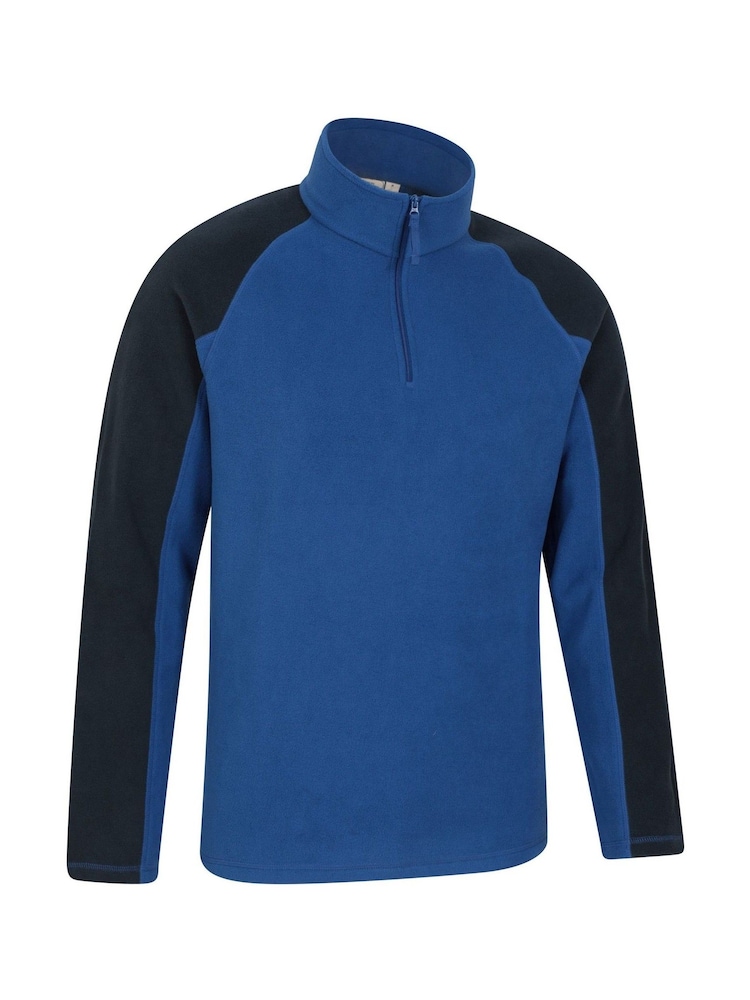 Mountain Warehouse Navy Blue Mens Ashbourne II Half Zip Fleece - Image 6 of 9