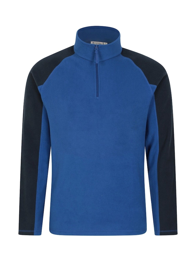 Mountain Warehouse Navy Blue Mens Ashbourne II Half Zip Fleece - Image 8 of 9