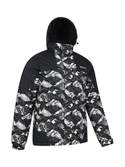 Mountain Warehouse Grey Shadow II Mens Fleece Lined Printed Snow Ski Jacket - Image 2 of 6