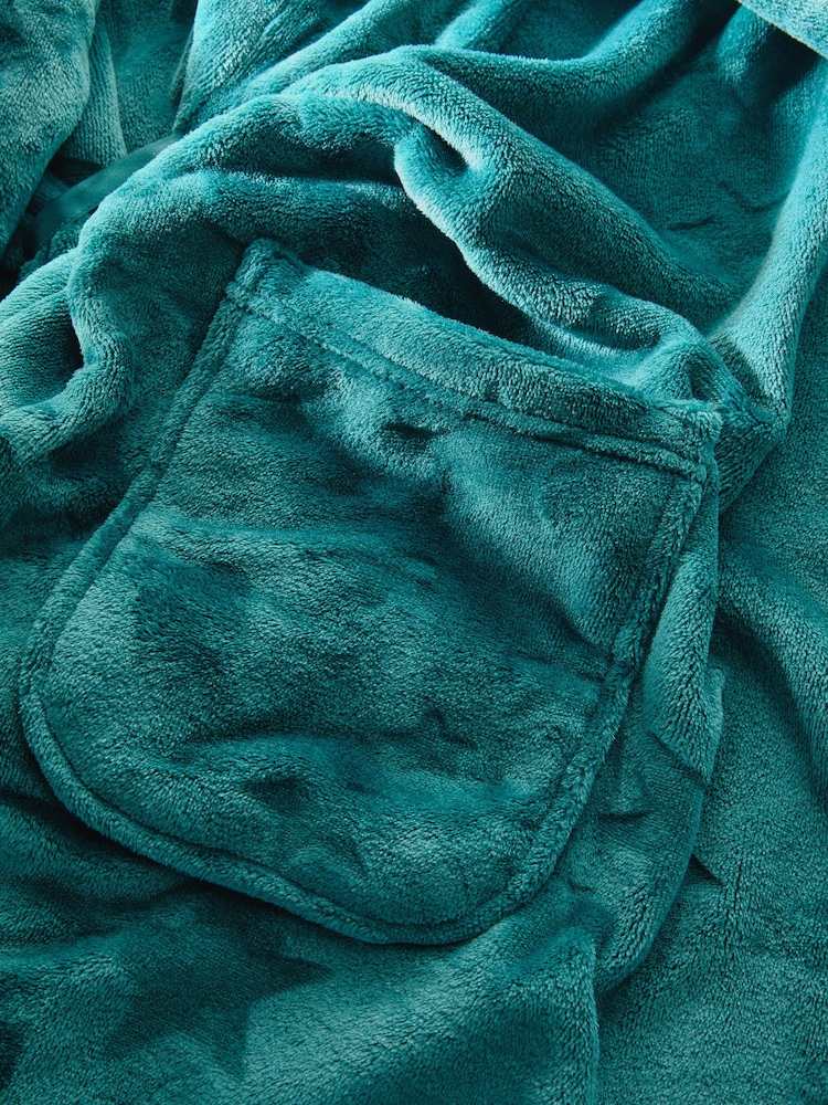 Victoria's Secret Black Ivy Green Stars Cosy Short Dressing Gown - Image 2 of 3