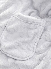 Victoria's Secret Flint Grey Star Jacquard Cosy Short Dressing Gown - Image 3 of 3