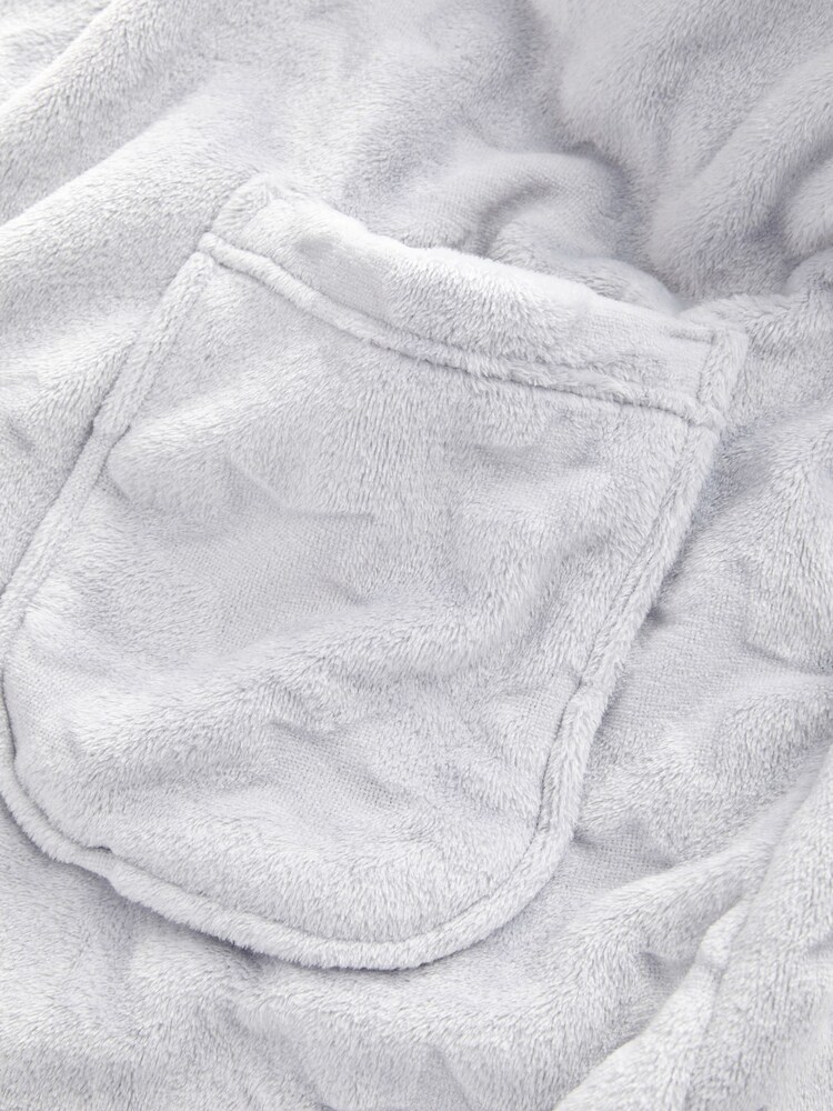 Victoria's Secret Flint Grey Star Jacquard Cosy Short Dressing Gown - Image 3 of 3