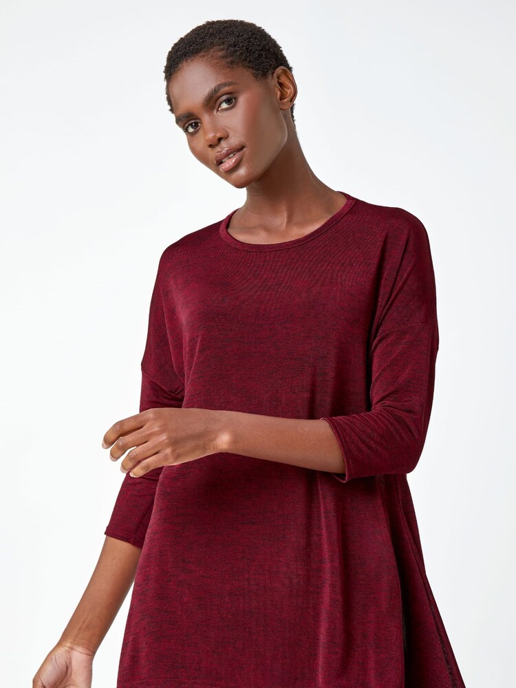 Roman Red Marl Soft Stretch Jersey Tunics - Image 1 of 5