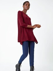 Roman Red Marl Soft Stretch Jersey Tunics - Image 3 of 5
