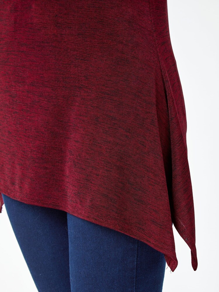 Roman Red Marl Soft Stretch Jersey Tunics - Image 5 of 5