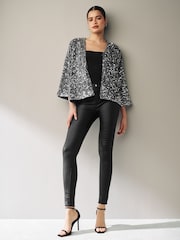 Silver Sequin Jacket - Image 3 of 6