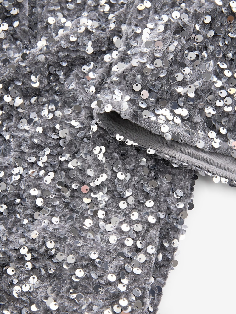 Silver Sequin Jacket - Image 6 of 6