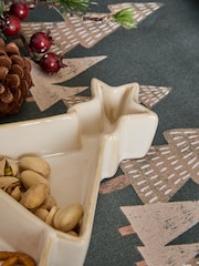 Natural Christmas Tree Divided Nibble Bowl - Image 2 of 3