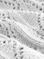 Silver Crochet Fringed Waistcoat - Image 6 of 6