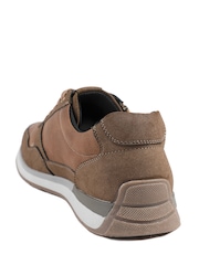 Pavers Brown Lace Up Trainers with Grip Sole - Image 4 of 5