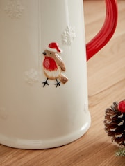 Natural Christmas Robin Jug - Image 4 of 6