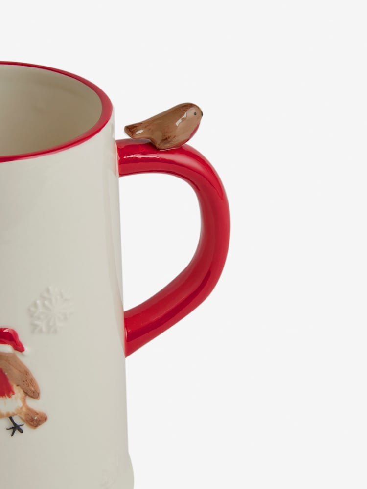 Natural Christmas Robin Jug - Image 6 of 6