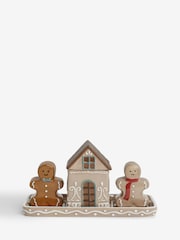 Natural Christmas Gingerbread Centrepiece with Salt and Pepper Shakers and Condiment Pot - Image 5 of 6