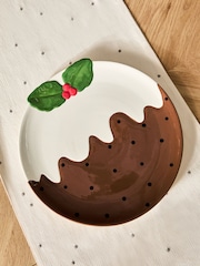 Brown Christmas Pudding Serve Platter - Image 4 of 6