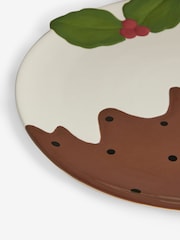 Brown Christmas Pudding Serve Platter - Image 6 of 6