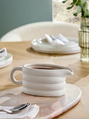 Natural Scandi Speckle Gravy Boat - Image 1 of 6