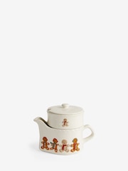 Natural Gingerbread Christmas Stacking Gravy Boat and Condiment Pot - Image 6 of 8