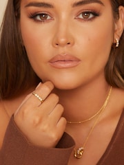Hot Diamonds HD X JJ Gold Tone Calm Mother of Pearl Necklace - Image 3 of 3