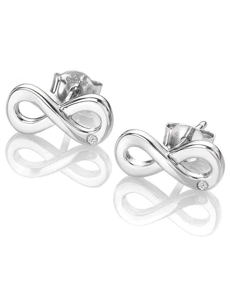 Hot Diamonds Silver Diamond Amulet Stud Earrings - Image 1 of 3