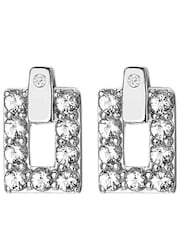 Hot Diamonds Silver Tone Echo Earrings - Image 2 of 3