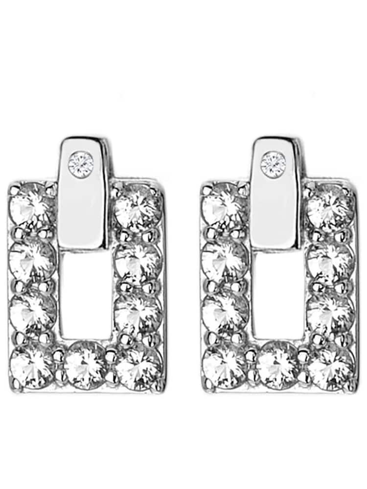Hot Diamonds Silver Tone Echo Earrings - Image 2 of 3