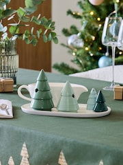 Green Christmas Tree Gravy Boat Centrepiece - Image 1 of 4