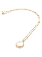 Hot Diamonds HD X JJ Gold Tone Calm Mother Of Pearl Pendant Necklace - Image 2 of 3