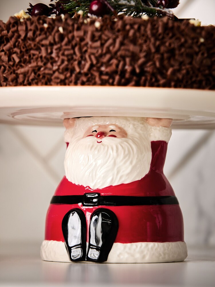 Red Santa Cake Stand - Image 2 of 6