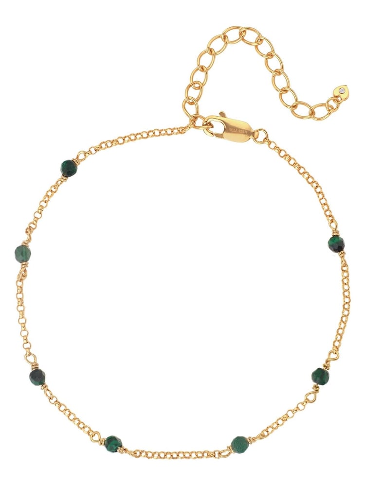 Hot Diamonds X JJ Gold Tone Revive Malachite Bracelet - Image 1 of 3