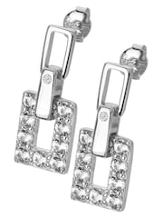 Hot Diamonds Silver Tone Echo Drop Earrings - Image 2 of 3