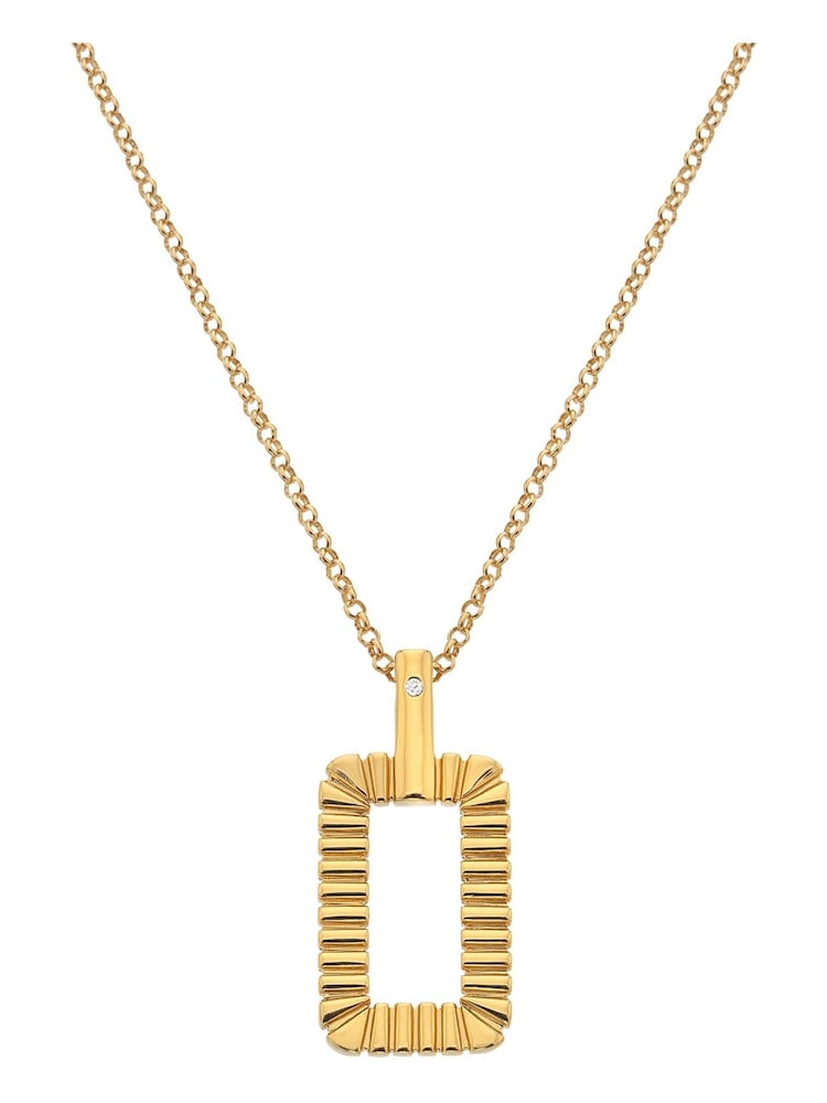 Hot Diamonds Gold Tone X JJ Radiant Pendant - Image 1 of 3