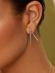 Hot Diamonds Silver Tone Reflect Statement Earrings - Image 3 of 3