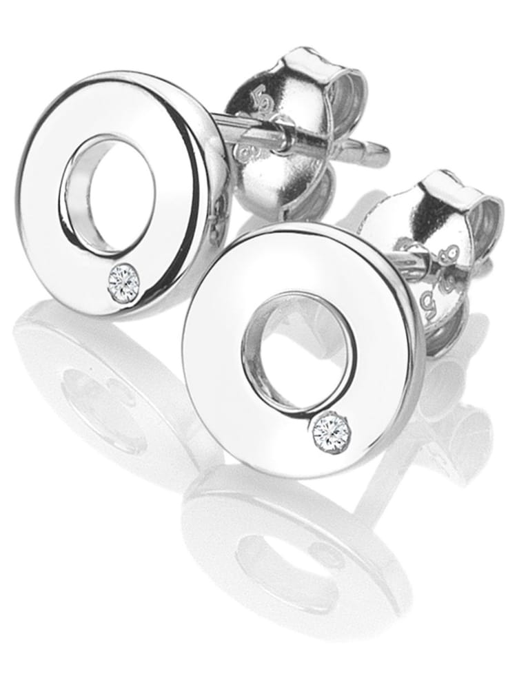 Hot Diamonds Silver Diamond Amulet Stud Earrings - Image 1 of 3