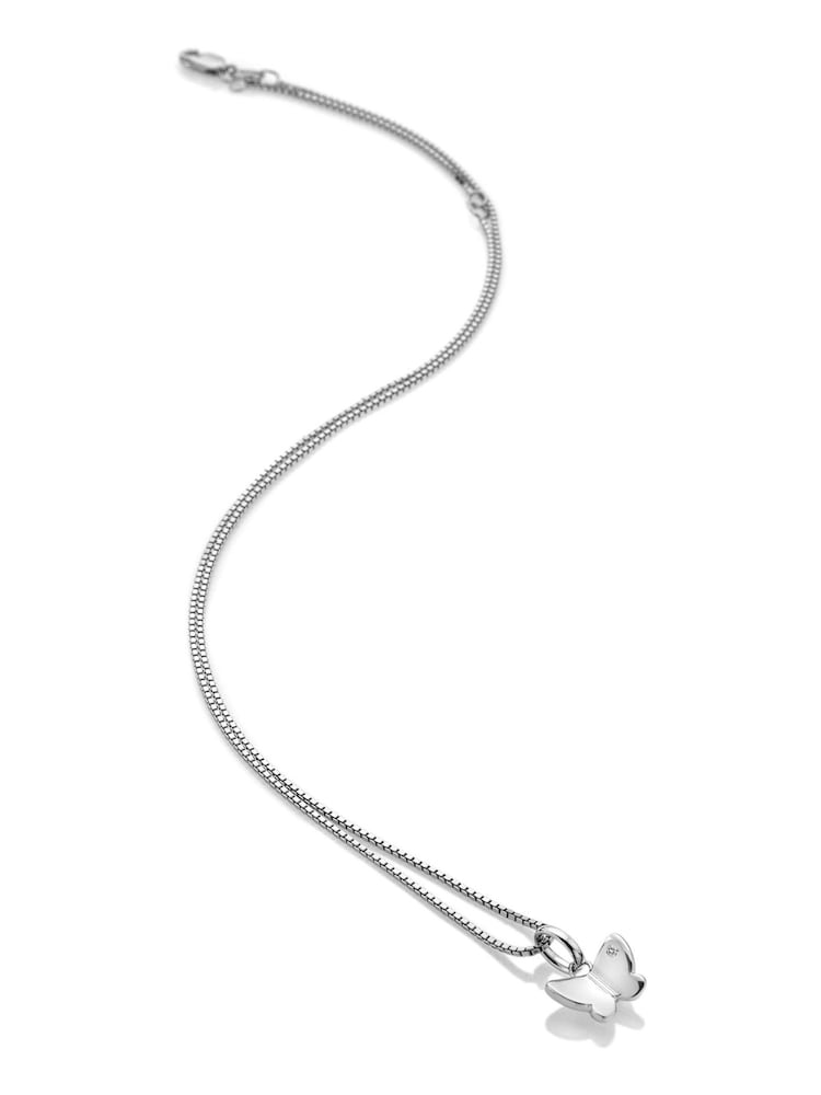 Hot Diamonds Silver Tone Butterly Pendant Necklace - Image 1 of 3