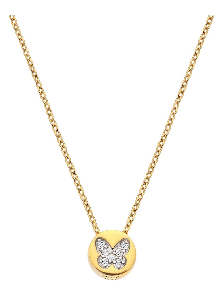 Hot Diamonds x JJ Gold Plated Pendant Necklace - Image 1 of 3