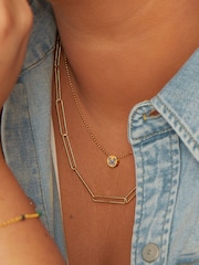 Hot Diamonds x JJ Gold Plated Pendant Necklace - Image 3 of 3