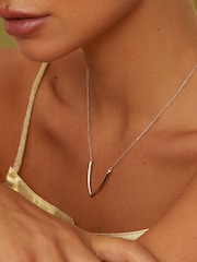 Hot Diamonds Reflect Silver Tone Necklace - Image 3 of 3