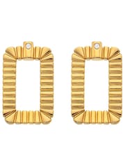 Hot Diamonds HD X JJ Gold Tone Radiant Earrings - Image 1 of 3