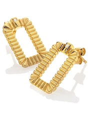 Hot Diamonds HD X JJ Gold Tone Radiant Earrings - Image 2 of 3