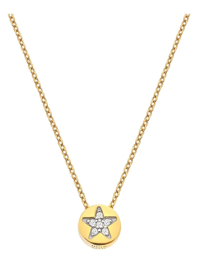 Hot Diamonds X JJ Gold Tone Star Necklace - Image 1 of 3